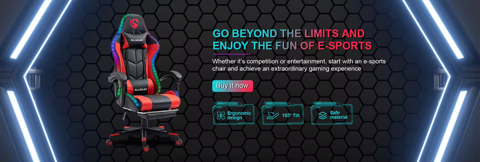 Cadeira de jogos RGB