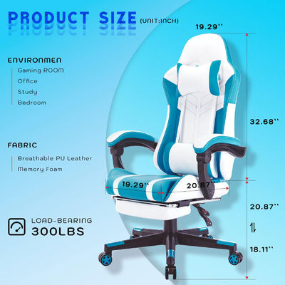 Cor personalizada ALINUNU High Back Video Ergonomic Racing PC Cadeira de jogos com apoio de pé