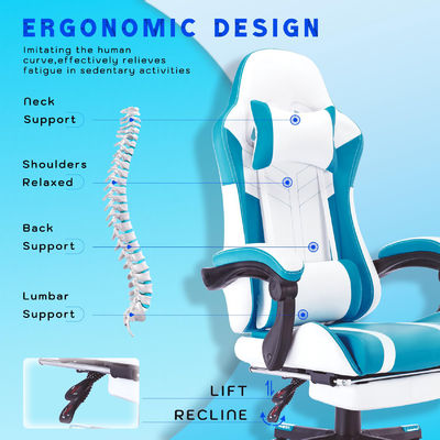 Cor personalizada ALINUNU High Back Video Ergonomic Racing PC Cadeira de jogos com apoio de pé