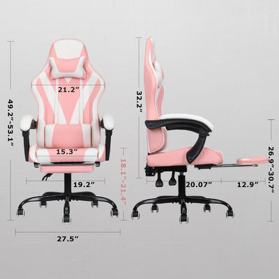 ALINUNU Metal Tipo Metal Alto Volte Vídeo Ergonômico PC de corrida Cadeira de jogos com apoio de pé