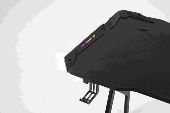 Renova a sua configuração de jogos com o Alinunu Modern Gaming Table Metal RGB Lights Cabos USB
