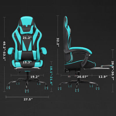 Modern Design High Back Video Ergonomic Racing Gaming Chair com apoio de pé acessível