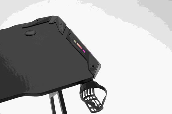Renova a sua configuração de jogos com o Alinunu Modern Gaming Table Metal RGB Lights Cabos USB