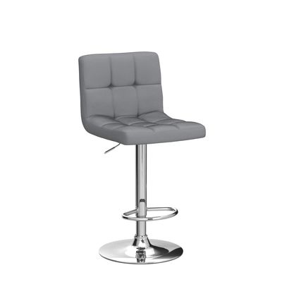 Poltronas de bar modernas de altura ajustável de altura de balcão Poltronas de bar giratórias de PU cadeira de couro