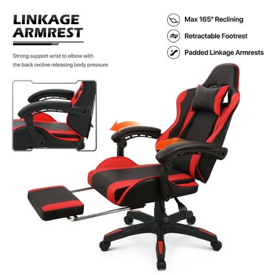 ALINUNU Cadeira de jogo de embalagem de correio para adultos Razer Computador ergonômico Video PC de corrida
