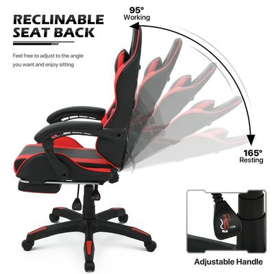 ALINUNU Cadeira de jogo de embalagem de correio para adultos Razer Computador ergonômico Video PC de corrida