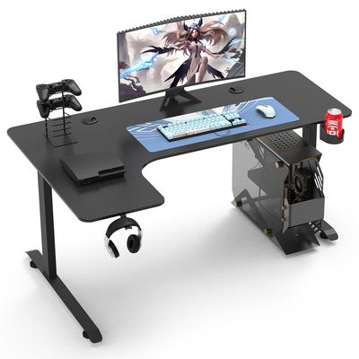1050*700*115mm Escritório robusto em forma de L Mesa de jogos Altura ajustável para escritório doméstico