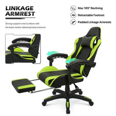 Mobiliário para escritório em casa acessível Cadeira de jogos ergonômica ALINUNU 25&quot;D x 26.5&quot;W x 42.5&quot;H
