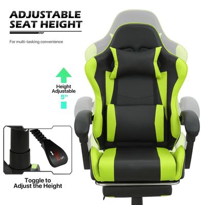 Mobiliário para escritório em casa acessível Cadeira de jogos ergonômica ALINUNU 25&quot;D x 26.5&quot;W x 42.5&quot;H