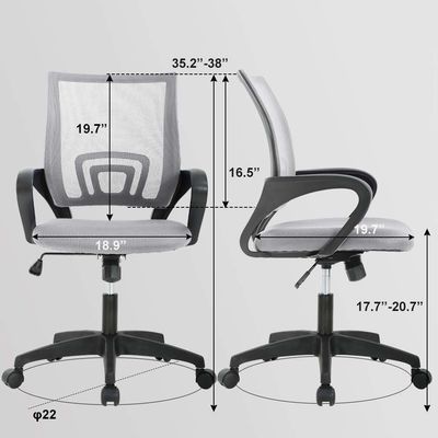 Personalize o seu espaço de trabalho com a cadeira de computador de malha cinza da ALINUNU Opções ODM e OEM