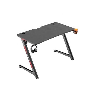 Mesa de jogos de mesa plana de metal personalizada com outro material de superfície em azul