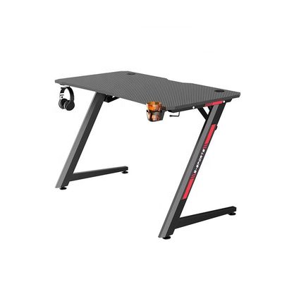 Mesa de jogos de mesa plana de metal personalizada com outro material de superfície em azul