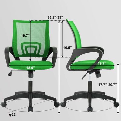 ALINUNU Navy Green Mesh Computer Chair A escolha ideal para executivos e escritórios domésticos