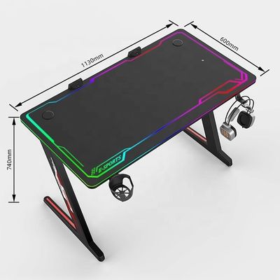 Mesa de computador Excelente mesa de jogos ajustável de metal para mobiliário de escritório comercial