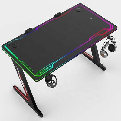 Mesa de computador Excelente mesa de jogos ajustável de metal para mobiliário de escritório comercial