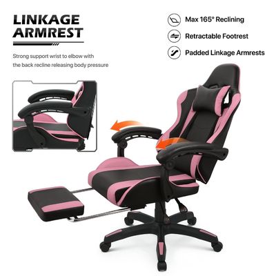 Cadeira giratória ALINUNU Computador ergonômico de corrida de vídeo PC de jogo personalizado adequado para adultos