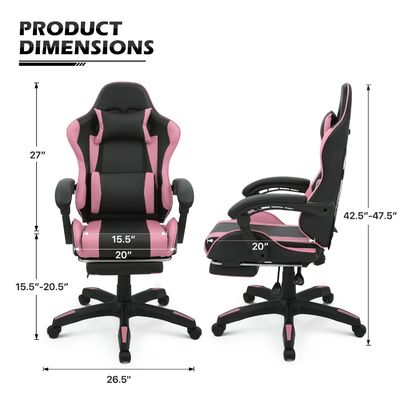 Cadeira giratória ALINUNU Computador ergonômico de corrida de vídeo PC de jogo personalizado adequado para adultos