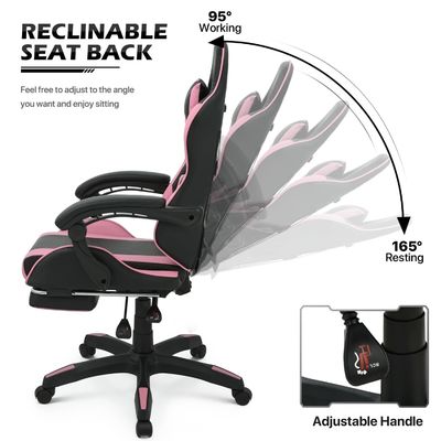 Cadeira giratória ALINUNU Computador ergonômico de corrida de vídeo PC de jogo personalizado adequado para adultos