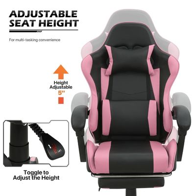 Cadeira giratória ALINUNU Computador ergonômico de corrida de vídeo PC de jogo personalizado adequado para adultos
