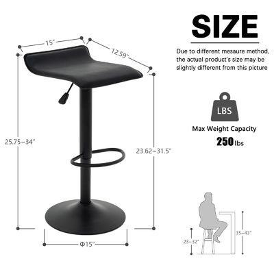 Cadeira de bar de couro PU para sala de jantar