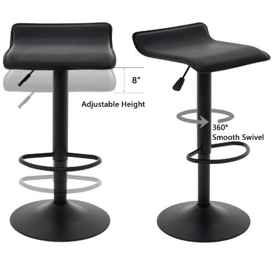 Cadeira de bar de couro PU para sala de jantar