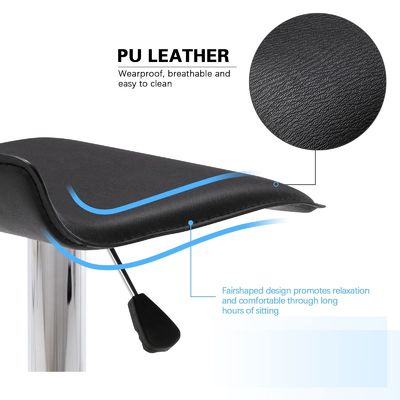 Mobiliário comercial ALINUNU Modern Swivel PU Leather Bar Stools para Mobiliário de Bar