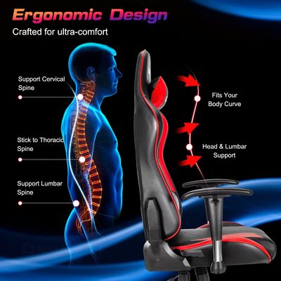 Peso item 42 libras Móveis de escritório Ergonomic PC de corrida cadeira de videogames