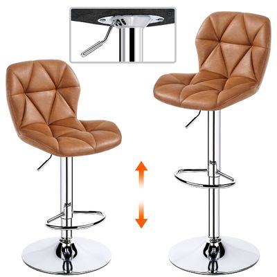 Alinunu's Modern PU Leather Swivel High Bar Stools para Bar Room Restarant Mobiliário