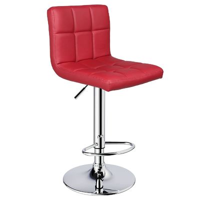Modern Design PU Leather Ajustável Stool Bar giratório com Back 14.5 &quot;D x 16&quot; W x 24.5 &quot;H