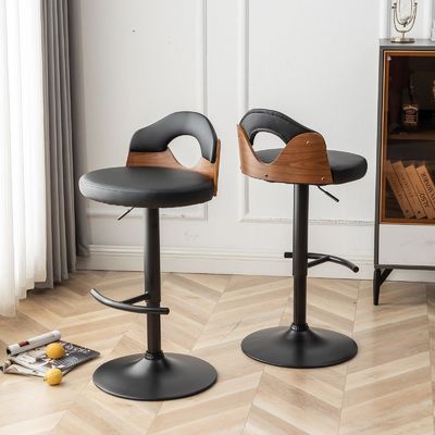 Modern Design Mid Century Barstools Cadeiras giratórias ajustáveis para a ilha da cozinha