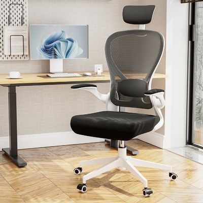 Cadeira de escritório de escritório ergonômico personalizável cadeira giratória moderna com braços flexíveis