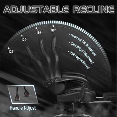 Style cadeira giratória com suporte lombar ou sala de jogos ALINUNU Custom Racing Razer