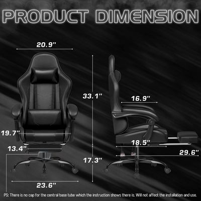 Style cadeira giratória com suporte lombar ou sala de jogos ALINUNU Custom Racing Razer