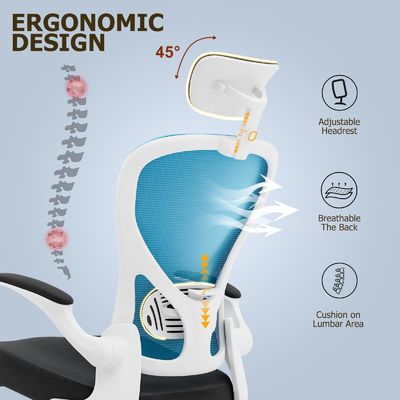 Cadeira de escritório de escritório ergonômico personalizável cadeira giratória moderna com braços flexíveis