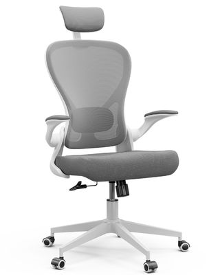 Cadeira giratória moderna com braços flexíveis Tipo de metal Cadeira de escritório ergonômica para o escritório