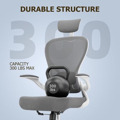 Cadeira giratória moderna com braços flexíveis Tipo de metal Cadeira de escritório ergonômica para o escritório