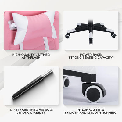 Melhore a sua experiência de jogo com esta cadeira ergonômica feita de nylon