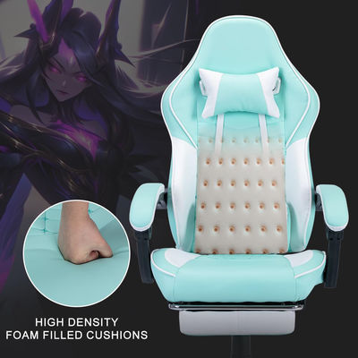 Assento de couro com função de massagem e design dobrável