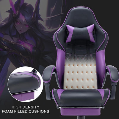 Sala de jogos de computador Cadeira de jogos dobrável com design ergonômico e massagem giratória