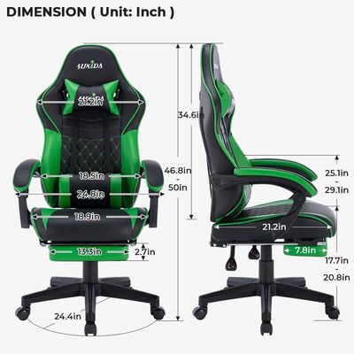 OEM ODM Personalizar cadeira de jogo de escorpião moderna de couro assento de computador giratório ergonômico