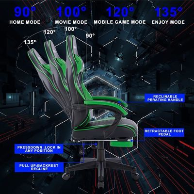 OEM ODM Personalizar cadeira de jogo de escorpião moderna de couro assento de computador giratório ergonômico