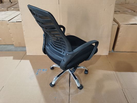Cadeira de escritório giratória de malha ergonômica moderna com castor de nylon