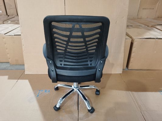 Cadeira de escritório giratória de malha ergonômica moderna com castor de nylon