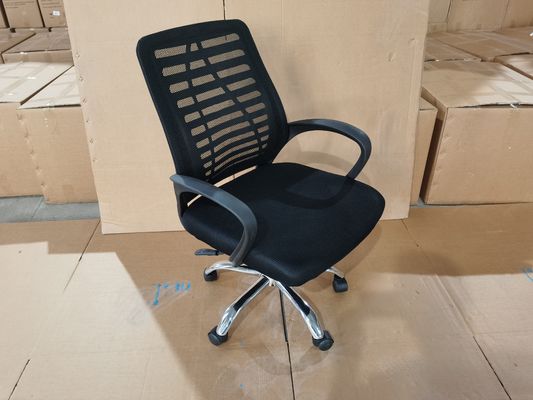 Cadeira de escritório giratória de malha ergonômica moderna com castor de nylon