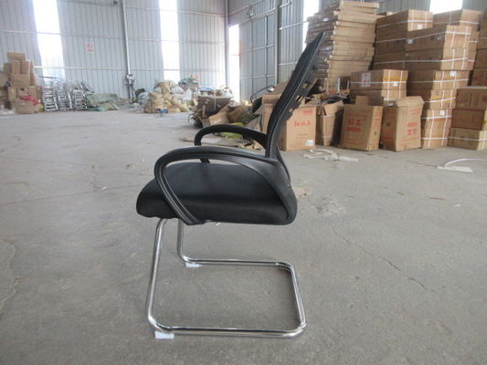 Cadeira Ergonômica de estilo moderno de base prateada cadeira de escritório de malha com altura ajustável