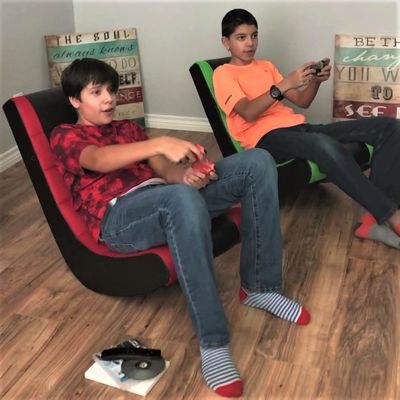 Cadeira de jogos ALINUNU Altura ajustável para crianças e adolescentes Rocker de vídeo direto
