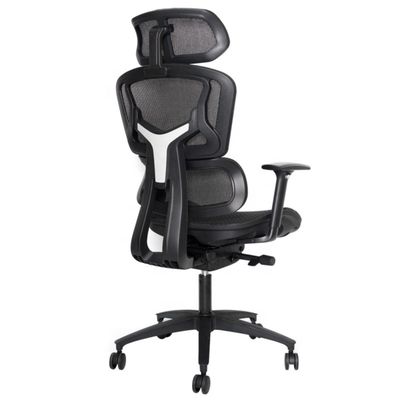Mobiliário comercial Cadeira de escritório ergonômica com apoios de braço giratórios e ajustáveis em 3D