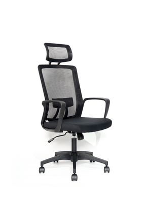 Mobiliário comercial Cadeira de escritório ergonômica com mecanismo de inclinação e altura ajustável
