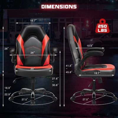 ALINUNU Cadeira Ergonômica de Jogos de Computador com Altura Ajustável e Cor Personalizada
