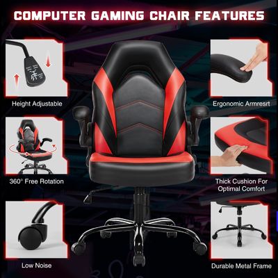 ALINUNU Cadeira Ergonômica de Jogos de Computador com Altura Ajustável e Cor Personalizada
